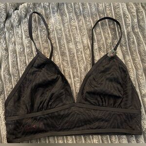 NWT La Senza Mesh Bralette with Printed Mesh size Small